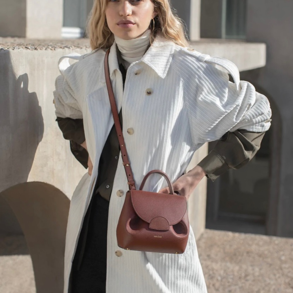Polene Paris Numero Uno Nano in Cognac color